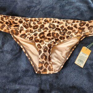 Kona Sol Leopard Bikini Bottom Size M